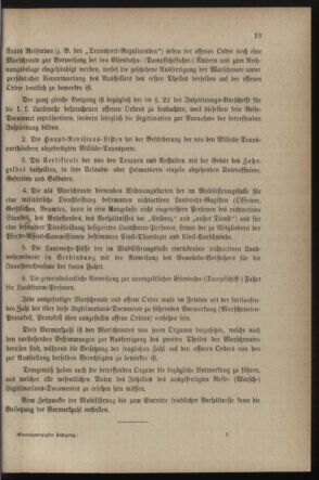 Verordnungsblatt für die Kaiserlich-Königliche Landwehr 18900104 Seite: 13