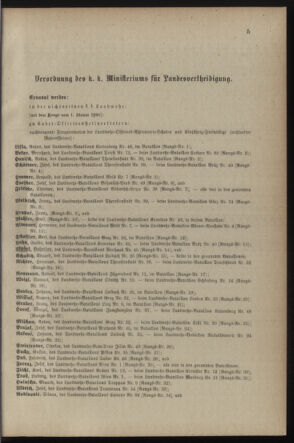 Verordnungsblatt für die Kaiserlich-Königliche Landwehr 18900104 Seite: 5