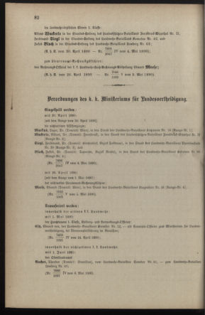 Verordnungsblatt für die Kaiserlich-Königliche Landwehr 18900516 Seite: 2