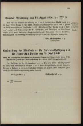 Verordnungsblatt für die Kaiserlich-Königliche Landwehr 18900821 Seite: 5