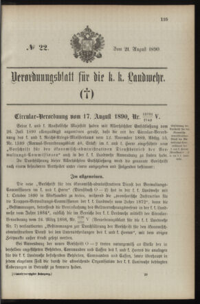 Verordnungsblatt für die Kaiserlich-Königliche Landwehr 18900821 Seite: 9