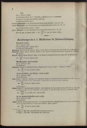 Verordnungsblatt für die Kaiserlich-Königliche Landwehr 18910121 Seite: 2