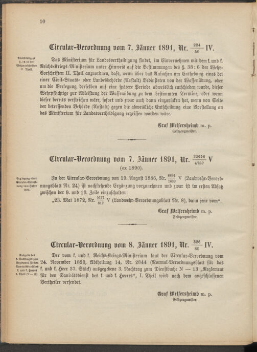 Verordnungsblatt für die Kaiserlich-Königliche Landwehr 18910121 Seite: 4