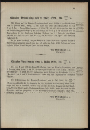 Verordnungsblatt für die Kaiserlich-Königliche Landwehr 18910312 Seite: 7