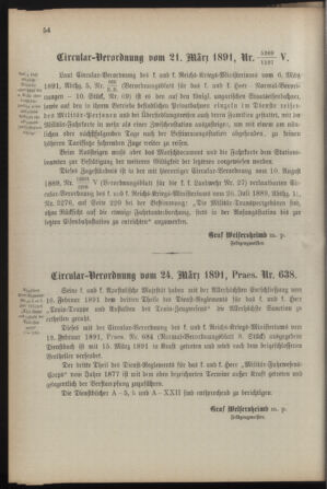 Verordnungsblatt für die Kaiserlich-Königliche Landwehr 18910414 Seite: 6