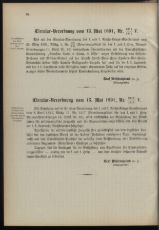 Verordnungsblatt für die Kaiserlich-Königliche Landwehr 18910522 Seite: 2