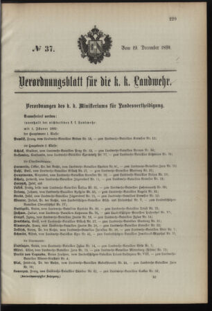 Verordnungsblatt für die Kaiserlich-Königliche Landwehr