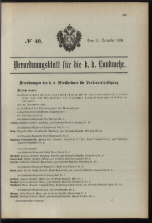 Verordnungsblatt für die Kaiserlich-Königliche Landwehr 18911231 Seite: 29