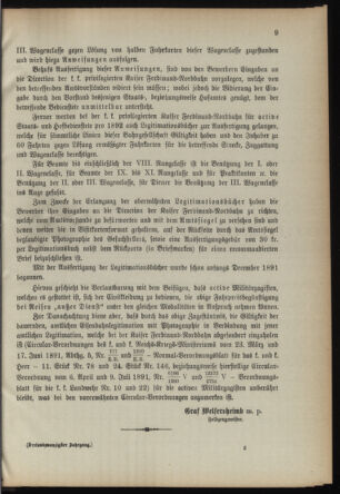 Verordnungsblatt für die Kaiserlich-Königliche Landwehr 18920109 Seite: 9