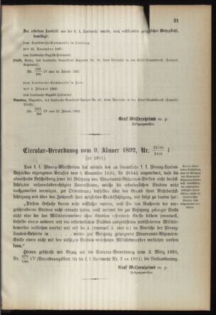 Verordnungsblatt für die Kaiserlich-Königliche Landwehr 18920127 Seite: 5