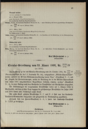 Verordnungsblatt für die Kaiserlich-Königliche Landwehr 18920213 Seite: 5