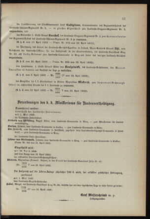 Verordnungsblatt für die Kaiserlich-Königliche Landwehr 18920429 Seite: 3