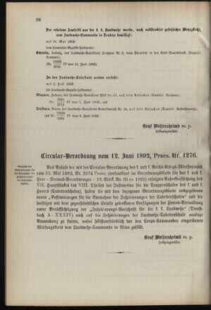 Verordnungsblatt für die Kaiserlich-Königliche Landwehr 18920617 Seite: 4