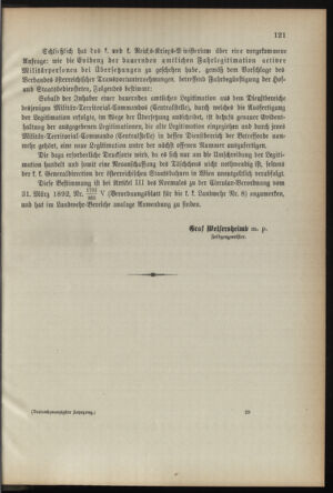 Verordnungsblatt für die Kaiserlich-Königliche Landwehr 18920728 Seite: 5