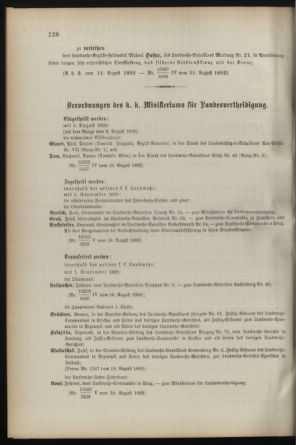 Verordnungsblatt für die Kaiserlich-Königliche Landwehr 18920825 Seite: 2