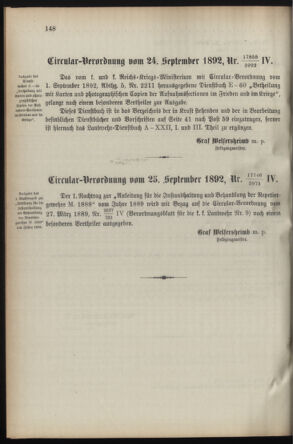 Verordnungsblatt für die Kaiserlich-Königliche Landwehr 18921010 Seite: 4