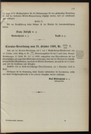 Verordnungsblatt für die Kaiserlich-Königliche Landwehr 18921027 Seite: 25