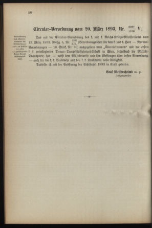 Verordnungsblatt für die Kaiserlich-Königliche Landwehr 18930407 Seite: 6