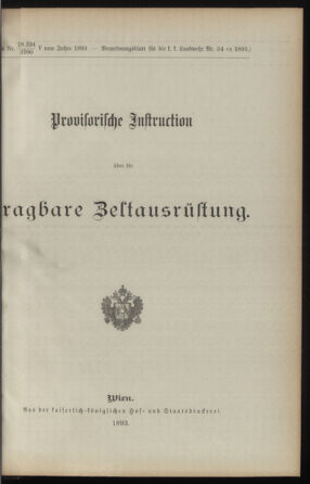 Verordnungsblatt für die Kaiserlich-Königliche Landwehr 18931005 Seite: 5