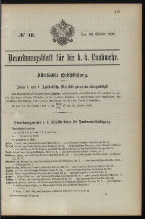 Verordnungsblatt für die Kaiserlich-Königliche Landwehr