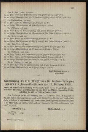 Verordnungsblatt für die Kaiserlich-Königliche Landwehr 18931213 Seite: 5