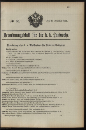 Verordnungsblatt für die Kaiserlich-Königliche Landwehr 18931231 Seite: 29