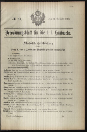 Verordnungsblatt für die Kaiserlich-Königliche Landwehr 18931231 Seite: 63