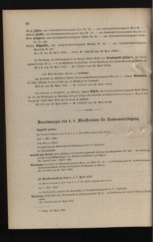 Verordnungsblatt für die Kaiserlich-Königliche Landwehr 19040502 Seite: 2