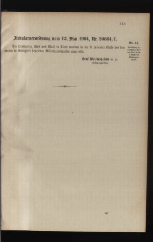 Verordnungsblatt für die Kaiserlich-Königliche Landwehr 19040521 Seite: 3