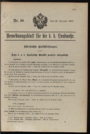 Verordnungsblatt für die Kaiserlich-Königliche Landwehr