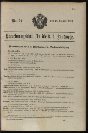 Verordnungsblatt für die Kaiserlich-Königliche Landwehr 19041128 Seite: 1