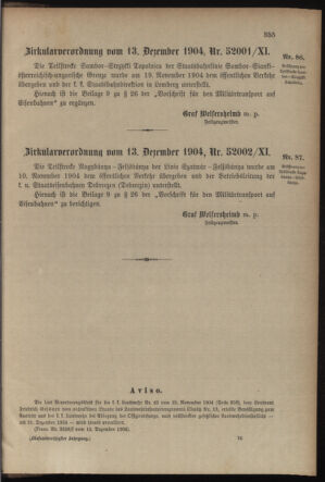 Verordnungsblatt für die Kaiserlich-Königliche Landwehr 19041219 Seite: 9