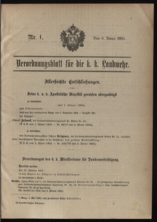 Verordnungsblatt für die Kaiserlich-Königliche Landwehr