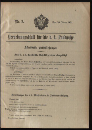 Verordnungsblatt für die Kaiserlich-Königliche Landwehr