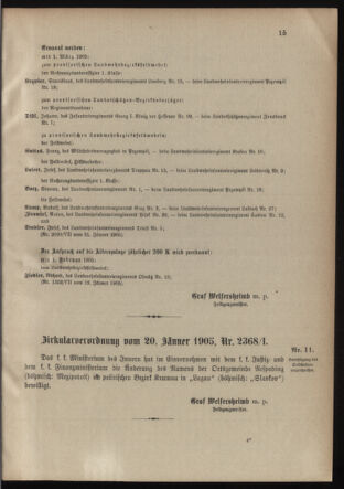 Verordnungsblatt für die Kaiserlich-Königliche Landwehr 19050130 Seite: 3