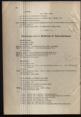 Verordnungsblatt für die Kaiserlich-Königliche Landwehr 19050224 Seite: 2