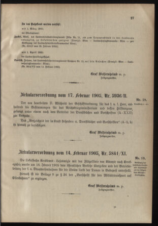 Verordnungsblatt für die Kaiserlich-Königliche Landwehr 19050224 Seite: 3