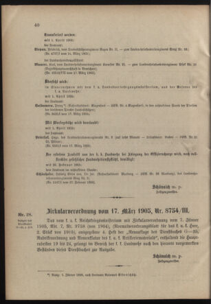 Verordnungsblatt für die Kaiserlich-Königliche Landwehr 19050323 Seite: 2