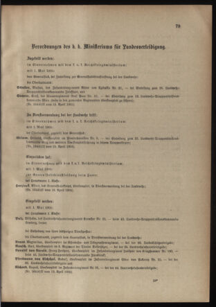 Verordnungsblatt für die Kaiserlich-Königliche Landwehr 19050429 Seite: 3