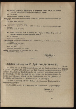 Verordnungsblatt für die Kaiserlich-Königliche Landwehr 19050504 Seite: 3