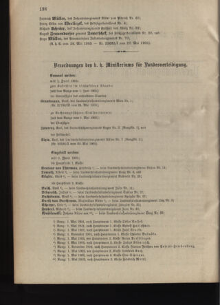 Verordnungsblatt für die Kaiserlich-Königliche Landwehr 19050530 Seite: 2