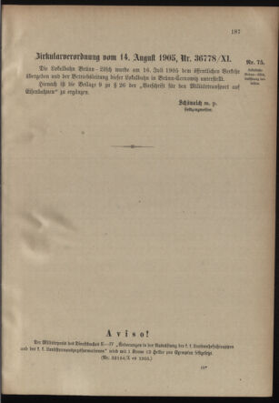 Verordnungsblatt für die Kaiserlich-Königliche Landwehr 19050825 Seite: 3