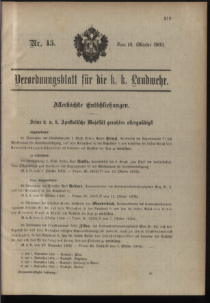 Verordnungsblatt für die Kaiserlich-Königliche Landwehr