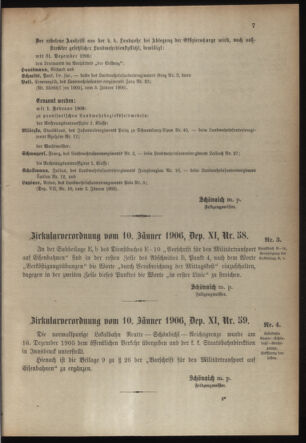 Verordnungsblatt für die Kaiserlich-Königliche Landwehr 19060115 Seite: 7