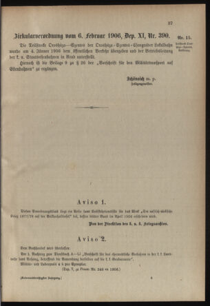 Verordnungsblatt für die Kaiserlich-Königliche Landwehr 19060219 Seite: 17