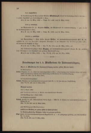 Verordnungsblatt für die Kaiserlich-Königliche Landwehr 19060324 Seite: 2