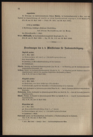 Verordnungsblatt für die Kaiserlich-Königliche Landwehr 19060424 Seite: 4