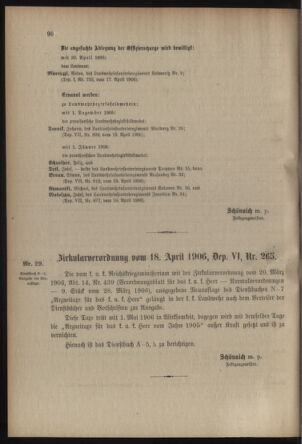 Verordnungsblatt für die Kaiserlich-Königliche Landwehr 19060424 Seite: 8