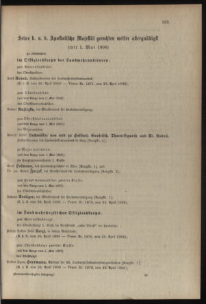 Verordnungsblatt für die Kaiserlich-Königliche Landwehr 19060428 Seite: 9