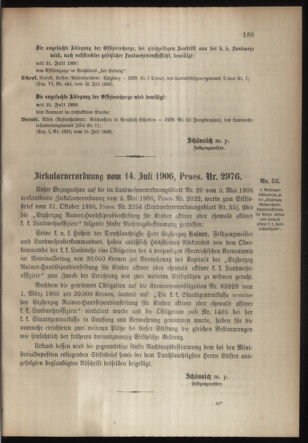 Verordnungsblatt für die Kaiserlich-Königliche Landwehr 19060720 Seite: 3